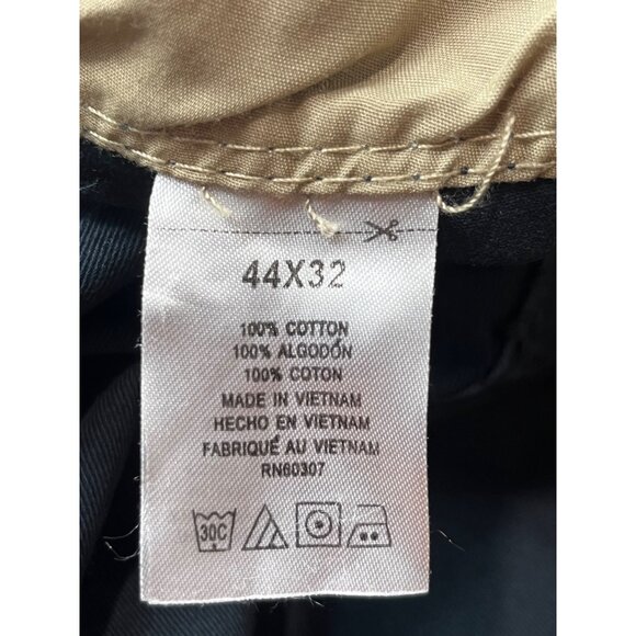 Unionbay Mens 44X32 True Navy Cotton Survivor Cargo Pants Baggy Belt Included - Picture 3 of 15